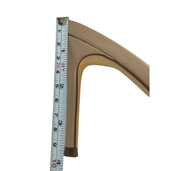 LILIANA / Zaha-4 / Beige / High Heel / Mules / With Rhinestone Bow Detail - Picture 6 of 8